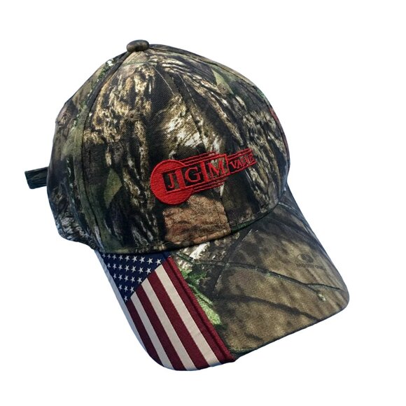Outdoor Cap Other - JGM Valve Tuck Strap Baseball Cap Mossy Oak Camo USA Flag